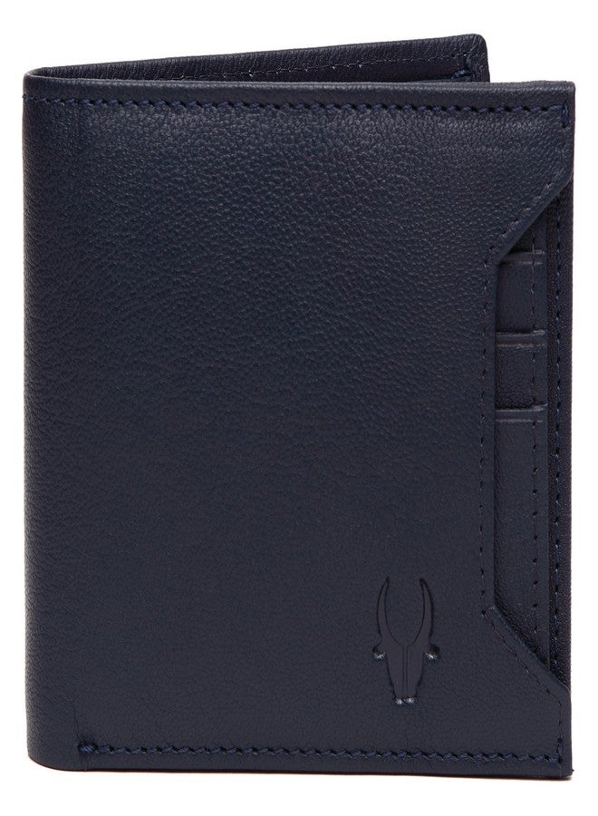 WildHorn® Oliver Blue Leather Wallet for Mens - Image 1